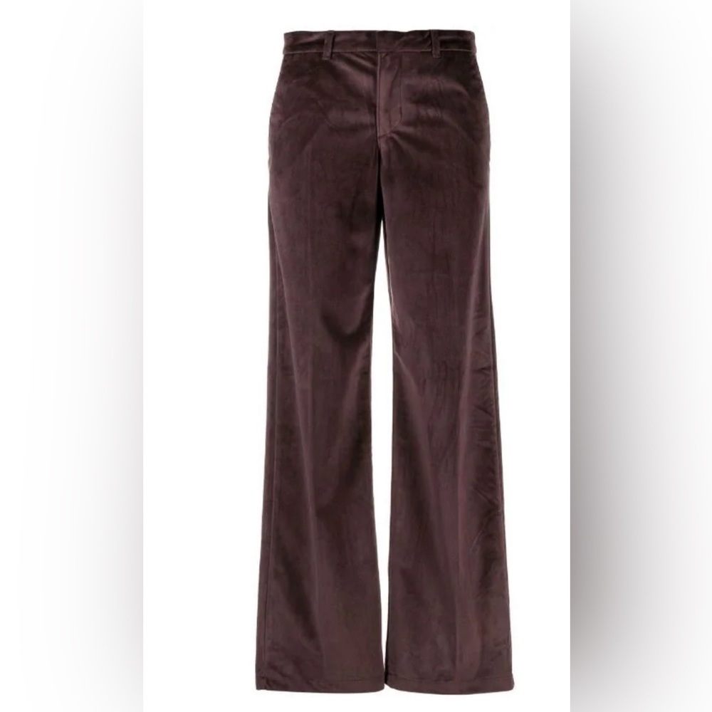 🎉HOST PICK🎉 NWT LEVI’S PLUM VELVET WIDE LEG BAGGY LEG PANTS SZ 25x31 - Picture 5 of 13